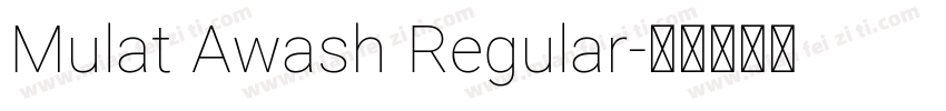 Mulat Awash Regular字体转换